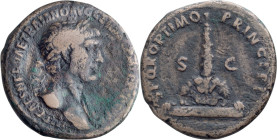 Trajan. 40-as; Trajan; 98-117 AD, Rome, c. 103 AD, As, 12.19g. Woytek-176e (8 spec.), pl. 29 (same dies). Obv: IMP CAES NERVAE TRAIANO AVG G[ER DAC P ...