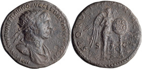 Trajan. Dupondius; Trajan; 98-117 AD, Rome, c. 104-7 AD, Dupondius, 11.85g. Woytek-210h (new combination). Obv: IMP CAES NERVAE TRAIANO AVG GER DAC P ...