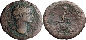 Trajan. Dupondius; Trajan; 98-117 AD, Rome, c. 107-8 AD, Dupondius, 9.53g. Woytek-311b (6 spec.), C-117 (60 Fr.). Obv: COS V legend, mostly off flan; ...
