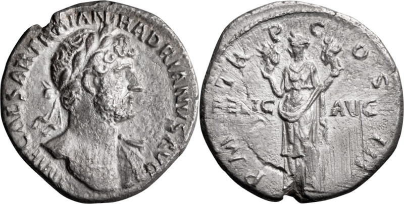 Hadrian, Mislabeled Denarius Die. Denarius; Hadrian, Mislabeled Denarius Die; 11...