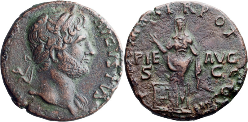 Hadrian. 40-as; Hadrian; 117-138 AD, Rome, As, 8.64g. Cf. RIC-446. Obv: [HADRIAN...