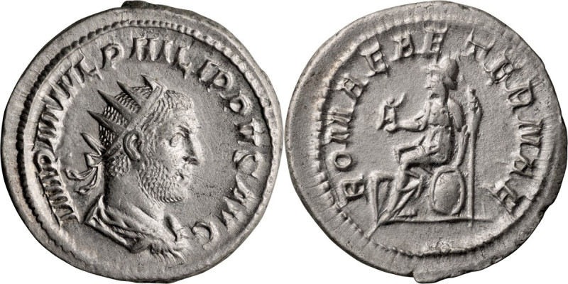 Philip I. Antoninianus; Philip I; 244-249 AD, Rome, Undated, c. 244-247, Antonin...