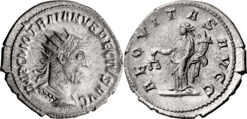 Trajan Decius. Antoninianus; Trajan Decius; 249-251 AD, Antioch, Antoninianus, 3...