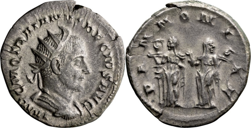 Trajan Decius. Antoninianus; Trajan Decius; 249-251 AD, Rome, Antoninianus, 4.14...