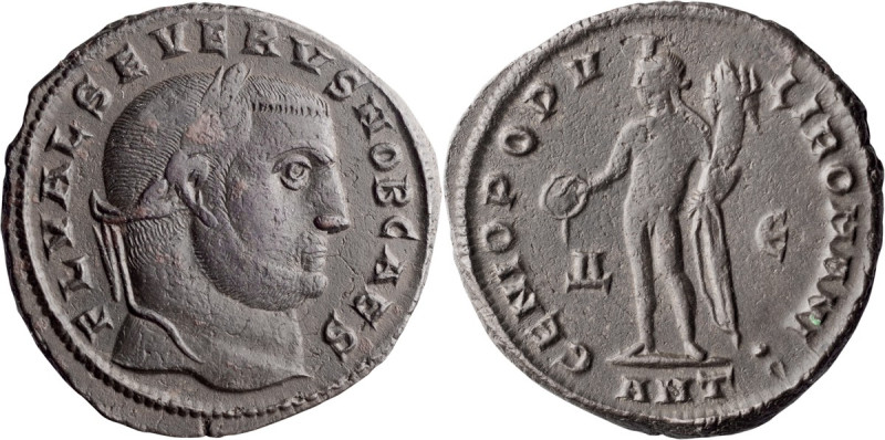 Severus II as Caesar. Follis; Severus II as Caesar; 305-306 AD, Antioch, 305 AD,...