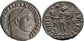 Maximinus II as Augustus. Follis; Maximinus II as Augustus; 309-313 AD, Alexandria, 313 AD, Follis, 4.93g. RIC-160b. Obv: Laureate head r. Rx: GENIO A...
