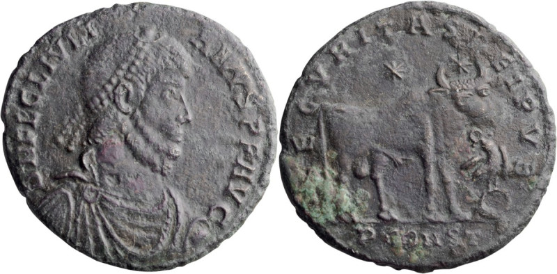 Julian II. AE 1; Julian II; 360-363 AD, AE 1, Arles, 8.97g. RIC-318, officina P=...