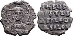 John I Tzimiskes, Anonymous Class A1. Follis; John I Tzimiskes, Anonymous Class A1; 969-976, Follis, 3.92g. Berk-946, Sear-1793. Obv: + Ð„MMANOVH / IC...