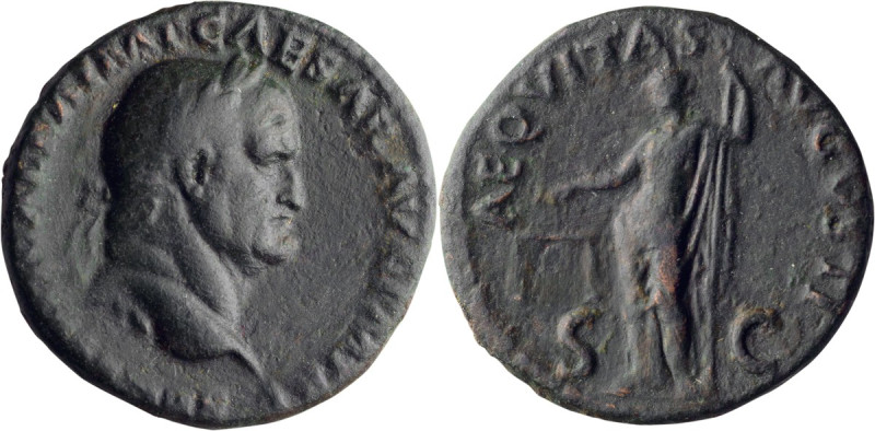 Galba. 40-as; Galba; 68-69 AD, Rome, As, 10.45g. Kraay-387 (Dies Ai / Pii). Obv:...