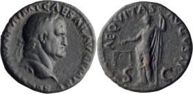 Galba. 40-as; Galba; 68-69 AD, Rome, As, 10.45g. Kraay-387 (Dies Ai / Pii). Obv: SER SVLPI GALBA IMP CAESAR AVG P M TR P Bust draped r. on globe, head...