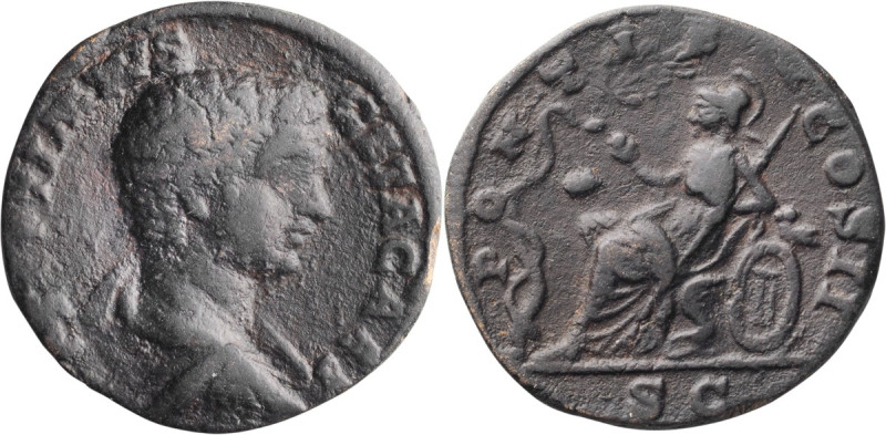 Geta as Caesar. 40-as; Geta as Caesar; 198-209 AD, Rome, 209 AD, As, 5.40g. RIC-...