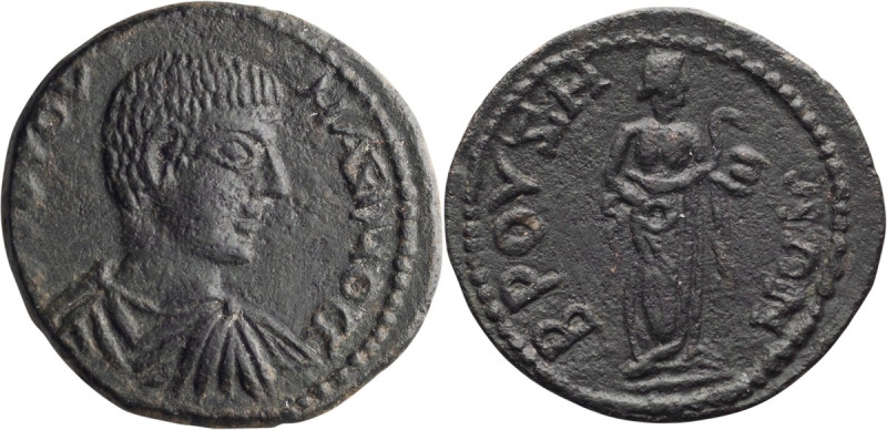 Phrygia, Bruzus. AE 24; Phrygia, Bruzus; Bruzus, Phrygia, AE 24, 7.52g. RPC-5628...