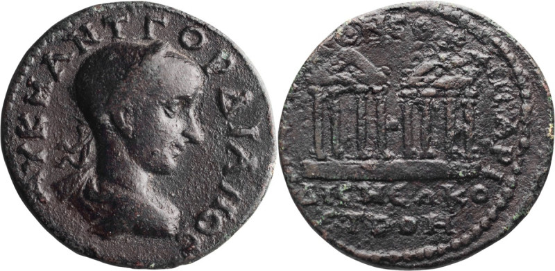 Gordian III. AE 30; Gordian III; 238-244 AD, Neocaesarea, Pontus, Year 178=241/2...