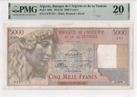 Algeria, 5.000 Francs, 1952/1956, VF, p109b

PMG 20

Estimate: USD 300-600