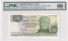 Argentina, 500 Pesos, 1977/1982, UNC, p303c

PMG 66 EPQ

Estimate: USD 25-50