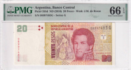 Argentina, 20 Pesos, 2016, UNC, p355d

PMG 66 EPQ

Estimate: USD 25-50