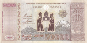 Armenia, 50.000 Dram, 2001, AUNC, p48

Estimate: USD 30-60