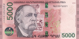Armenia, 5.000 Dram, 2018, UNC, p63

Estimate: USD 20-40