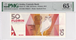 Aruba, 50 Florin, 1993, UNC, p13

PMG 35 EPQ

Estimate: USD 150-300