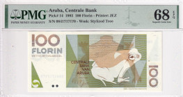 Aruba, 100 Florin, 1993, UNC, p14

PMG 68 EPQ, High Condition 

Estimate: USD 250-500
