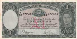 Australia, 1 Pound, 1938/1952, VF, p26a

King George VI Portrait, Stained

Estimate: USD 30-60