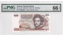 Austria, 20 Schilling, 1988, UNC, p148

PMG 66 EPQ

Estimate: USD 25-50