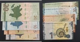 Azerbaijan, 1-5-10-20 Manat, 2020/2022, UNC, p38; p39; p40; p41, (Total 4 banknotes)

5 Manat, AUNC

Estimate: USD 25-50