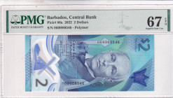 Barbados, 2 Dollars, 2022, UNC, p80a

PMG 67 EPQ, High condition , Polymer

Estimate: USD 25-50