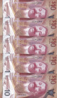 Barbados, 10 Dollars, 2022, UNC, p82, (Total 5 consecutive banknotes)

Polymer

Estimate: USD 50-100