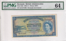Bermuda, 1 Pound, 1966, UNC, p20d

PMG 64 EPQ

Estimate: USD 400-800