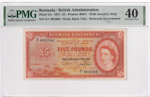 Bermuda, 5 Pounds, 1957, XF, p21c

PMG 40, Queen Elizabeth II Portrait

Estimate: USD 800-1.600