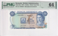 Bermuda, 1 Pound, 1970, UNC, p23a

PMG 64 EPQ

Estimate: USD 50-100