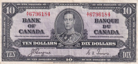 Canada, 10 Dollars, 1937, VF, p61c

There is yellowing on the border.

Estimate: USD 25-50