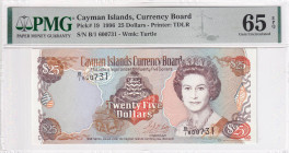 Cayman Islands, 25 Dollars, 1996, UNC, p19

PMG 65 EPQ

Estimate: USD 90-180