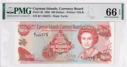 Cayman Islands, 100 Dollars, 1996, UNC, p20

PMG 66 EPQ, Kraliçe II.Elizabeth Potresi

Estimate: USD 250-500
