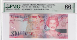 Cayman Islands, 10 Dollars, 2010, UNC, p40a

PMG 66 EPQ

Estimate: USD 50-100