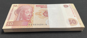 Congo Republic, 50 Francs, 2013, UNC, p97a, BUNDLE

(Total 100 Banknotes)

Estimate: USD 25-50