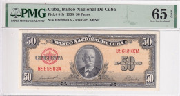 Cuba, 50 Pesos, 1958, UNC, p81b

PMG 65 EPQ

Estimate: USD 30-60