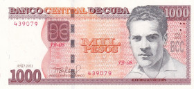 Cuba, 1.000 Pesos, 2021, AUNC(+), p132

Estimate: USD 15-30