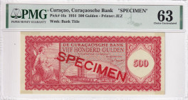 Curaçao, 500 Gulden, 1954, UNC, p44s, SPECIMEN

PMG 63

Estimate: USD 500-1000