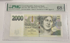 Czech Republic, 2.000 Korun, 2007, UNC, p26e

PMG 68 EPQ, High Condition 

Estimate: USD 200-400