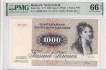 Denmark, 1.000 Kroner, 1972, UNC, p53as

PMG 66 EPQ

Estimate: USD 500-1.000