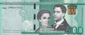 Dominican Republic, 500 Pesos Dominicanos, 2017, UNC, p195

Commemorative banknote

Estimate: USD 20-40