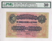 East Africa, 100 Shillings= 5 Pounds, 1943/1951, VF, p31b

PMG 30

Estimate: USD 750-1.500