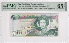 East Caribbean States, 5 Dollars, 1993, UNC, p26a

PMG 65 EPQ, Queen Elizabeth II. Potrait

Estimate: USD 40-80