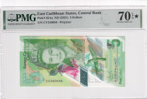 East Caribbean States, 5 Dollars, 2021, UNC, p55Aa

PMG 70 EPQ, High condition, Queen Elizabeth II Portrait

Estimate: USD 40-80