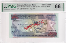 Ethiopia, 50 Birr, 1987, UNC, p39s, SPECIMEN

PMG 66 EPQ

Estimate: USD 200-400