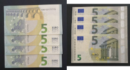 European Union, 5 Euro, 2013, UNC, p20z, (Total 4 banknotes)

Estimate: USD 20-40