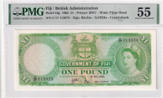 Fiji, 1 Pound, 1965, AUNC, p53g

PMG 55, Queen Elizabeth II Portrait

Estimate: USD 500-1.000