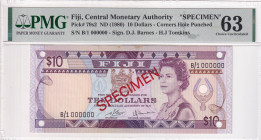 Fiji, 10 Dollars, 1980, UNC, p79s2, SPECIMEN

PMG 63

Estimate: USD 200-400